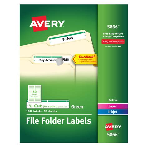 Avery 5866 Template